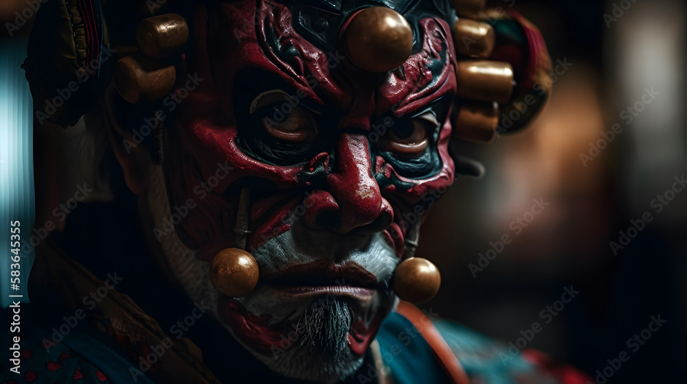 Obraz premium realistic japanese demon