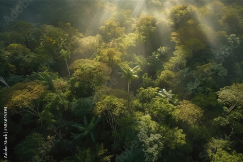 tropical forest created with Generative AI technology © Robert Herhold
