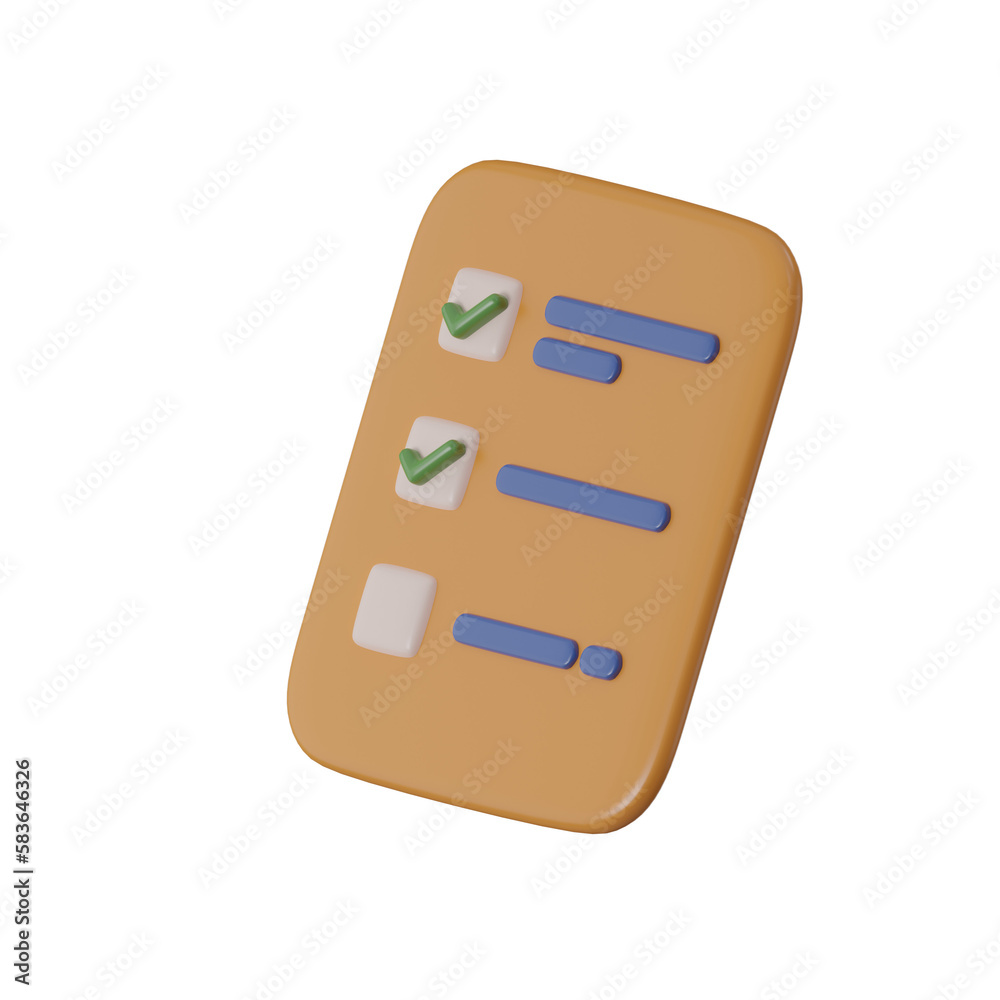 document 3d render illustration document 3d render illustration