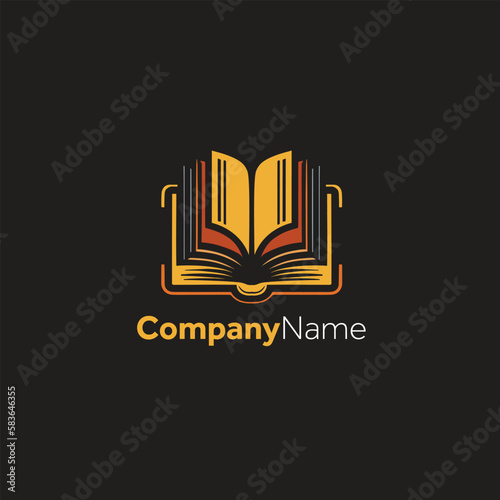 Logo of an open book