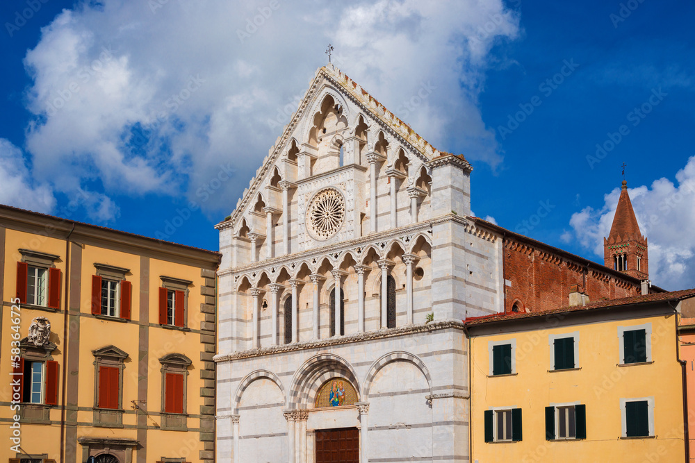 St Catherine of Alexandria gothic church in Pisa historical center, completed in the 14th century