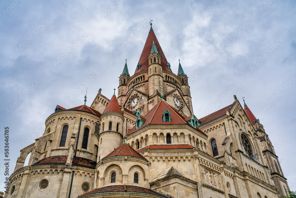 St Francis of Assisi Church in Vienna, exterior view