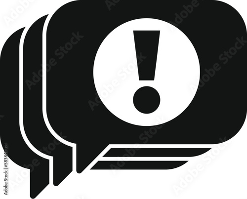 Work chat icon simple vector. Business person. Busy parcel