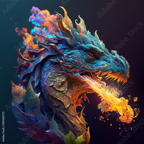 image of a dragon © Andrii Yablonskyi