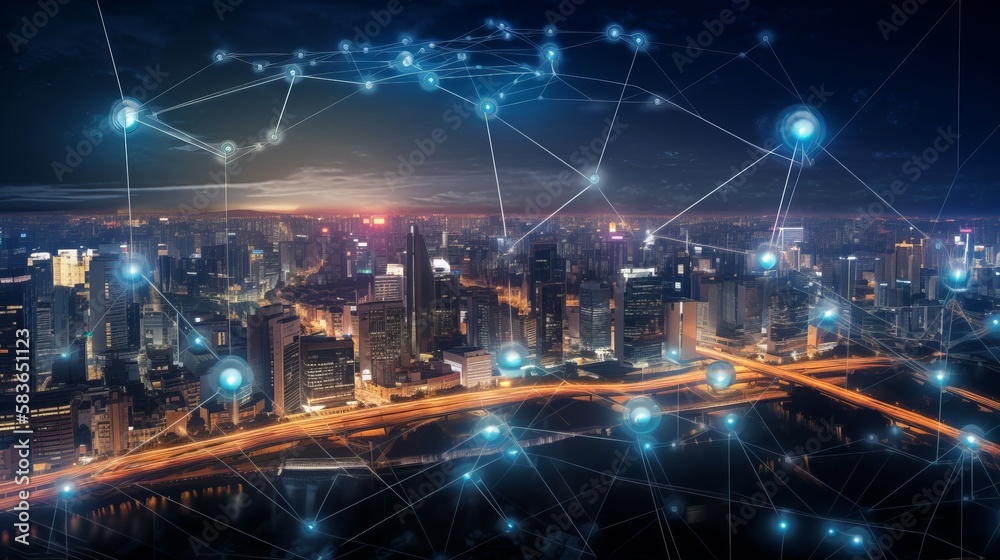 smart city and communication network Generative AI