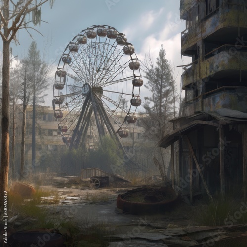 Abandoned city of Pripyat Game Art © Damian Sobczyk