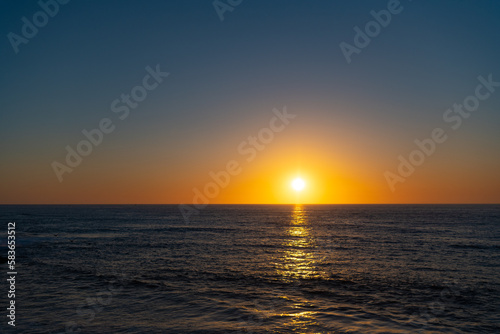 image of seascape at sunrise horizon. seascape at sunrise. seascape at sunrise nature. © be free