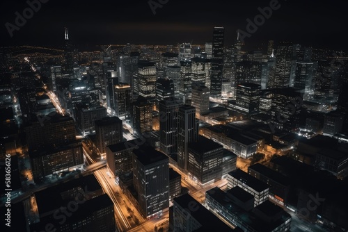 City at night background