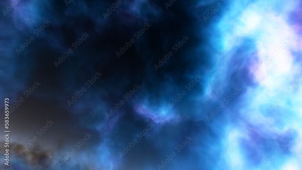 bright nebula, nebula in space, majestic red-purple nebula, beautiful space background 3D render
