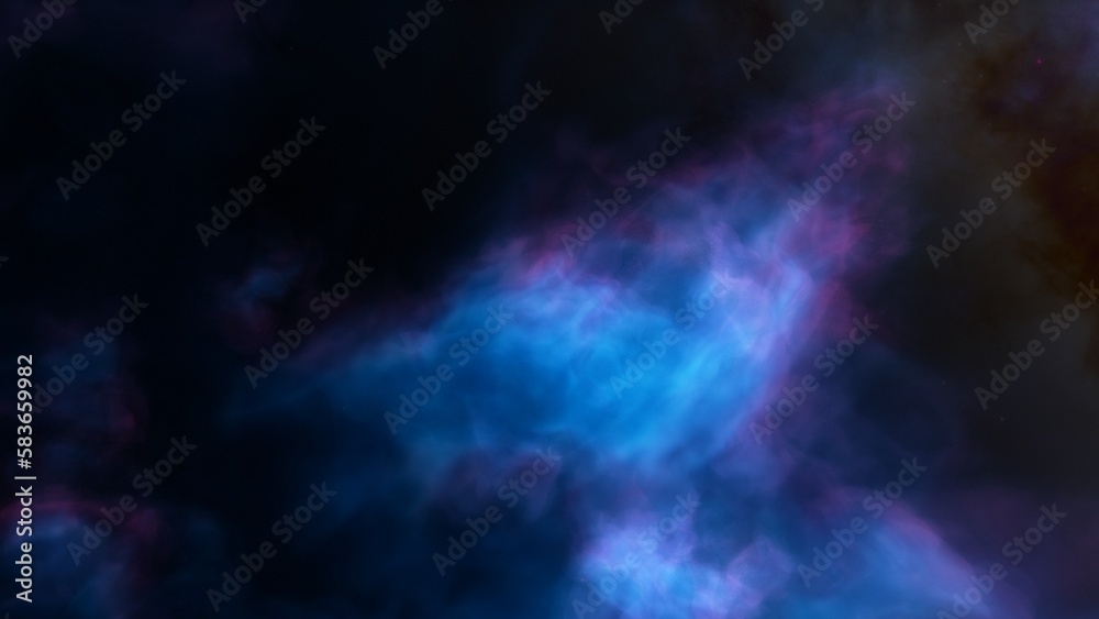 Fototapeta premium bright nebula, nebula in space, majestic red-purple nebula, beautiful space background 3D render 