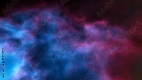 bright nebula, nebula in space, majestic red-purple nebula, beautiful space background 3D render 