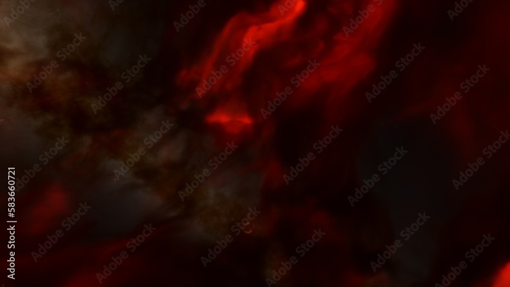 Fototapeta premium Space nebula, for use with projects on science, research, and education. Illustration 