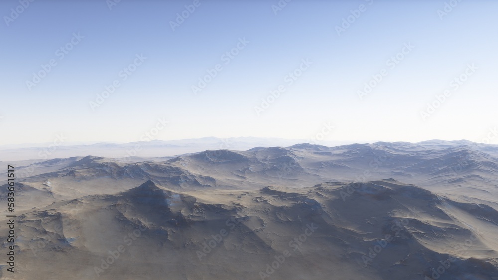 landscape on planet Mars, scenic desert scene on the red planet
landscape on planet Mars, scenic desert scene on the red planet
