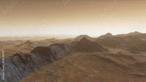 Deserted alien planet 