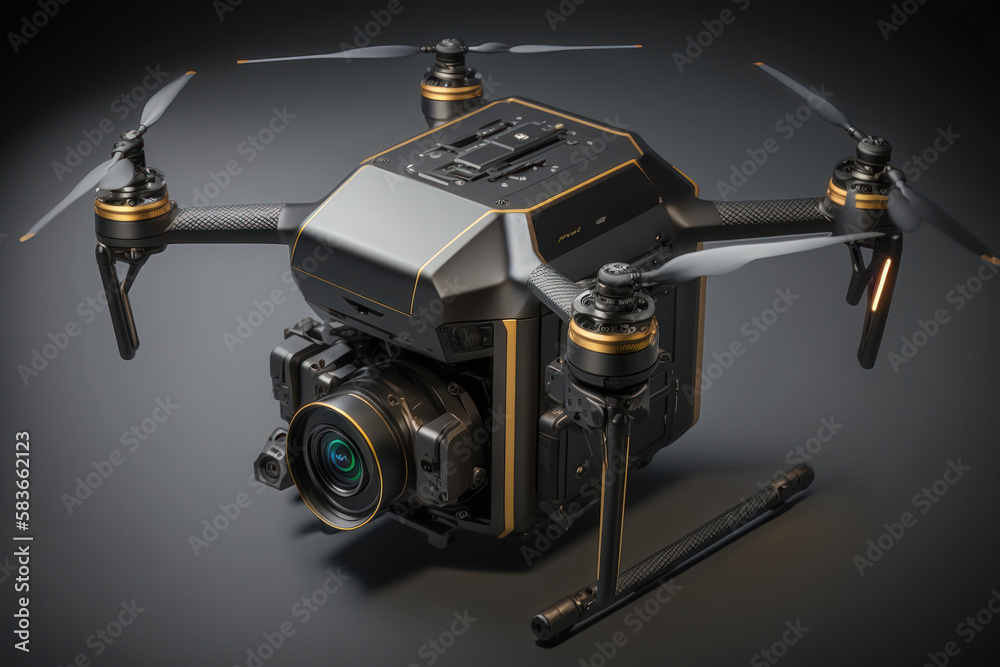 Unmanned aerial vehicles the future of photography. AI generated Unmanned aerial vehicles the future of photography. AI generated