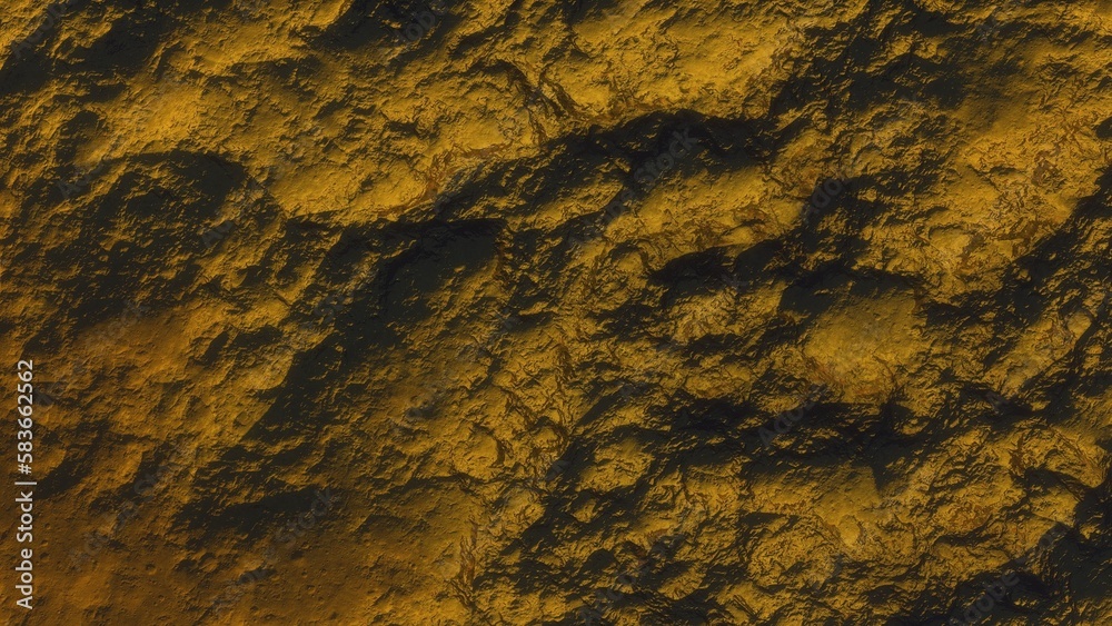 Obraz premium View of the 3d rendering realistic planet mars surface from space. 