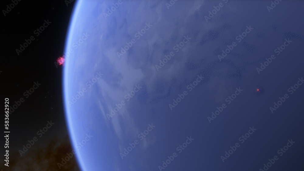 Fototapeta premium Abstract planets and space background 