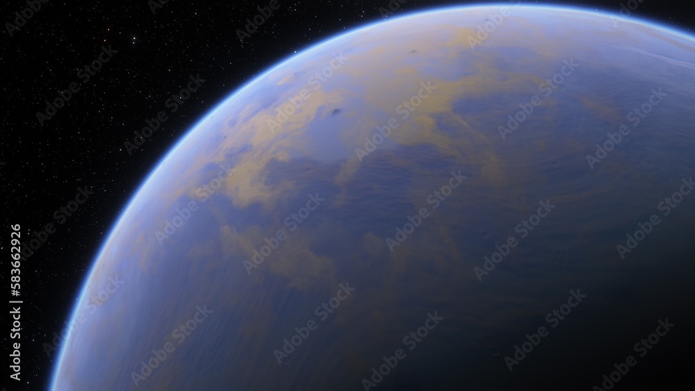 Abstract planets and space background
