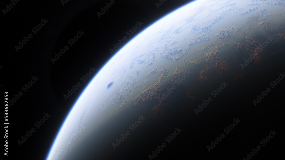 Fototapeta premium Abstract planets and space background 