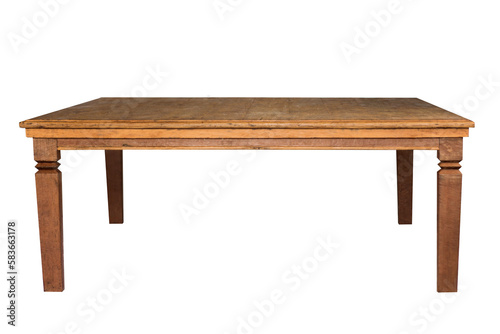 old wooden table