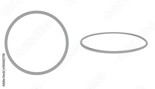 Grey hool hoop. vector illustration