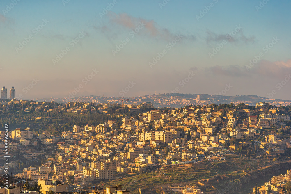 Palestinian neighbourhood Silwan in East Jerusalem