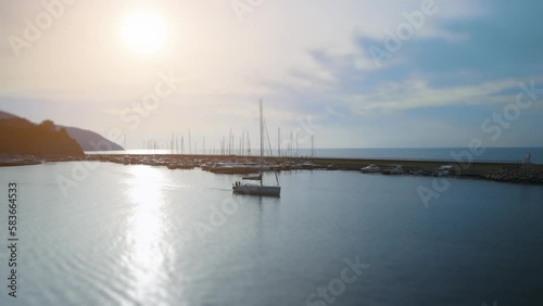 Wallpaper Mural Marina bay for boats in the town of Agropoli. Torontodigital.ca