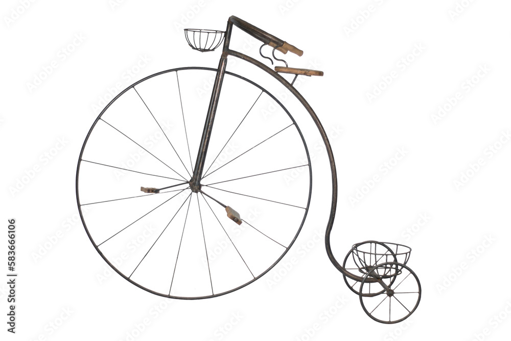 vintage bicycle isolated