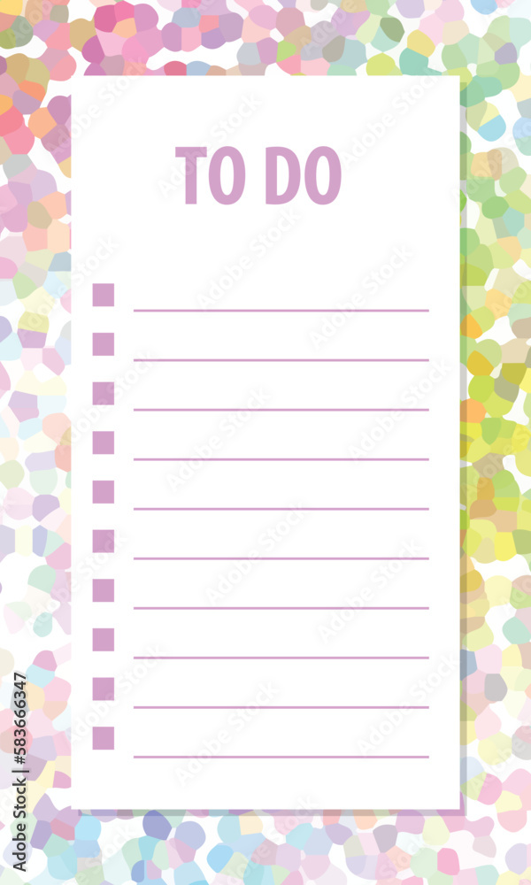 To do list blank template