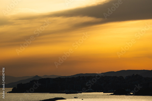Sunset over the sea, Athens, Greece © DIMITRIOS VASILAKIS