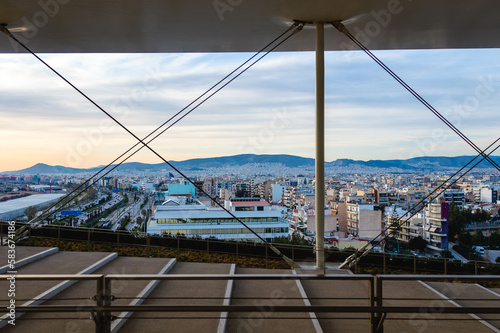Panorama of the Athens city  Greece