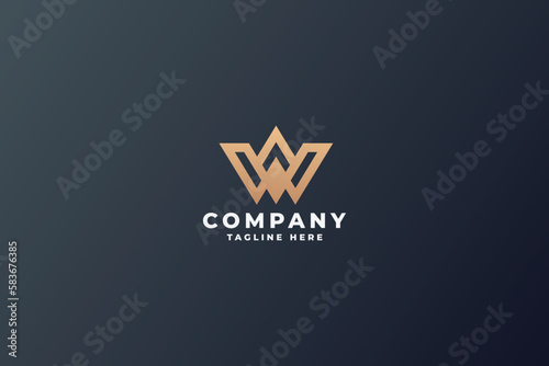 Web Studio - Letter W Logo Template 
