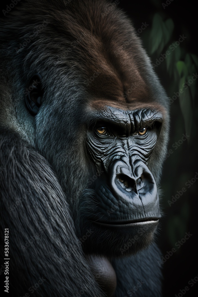Obraz premium Gorilla in Nature