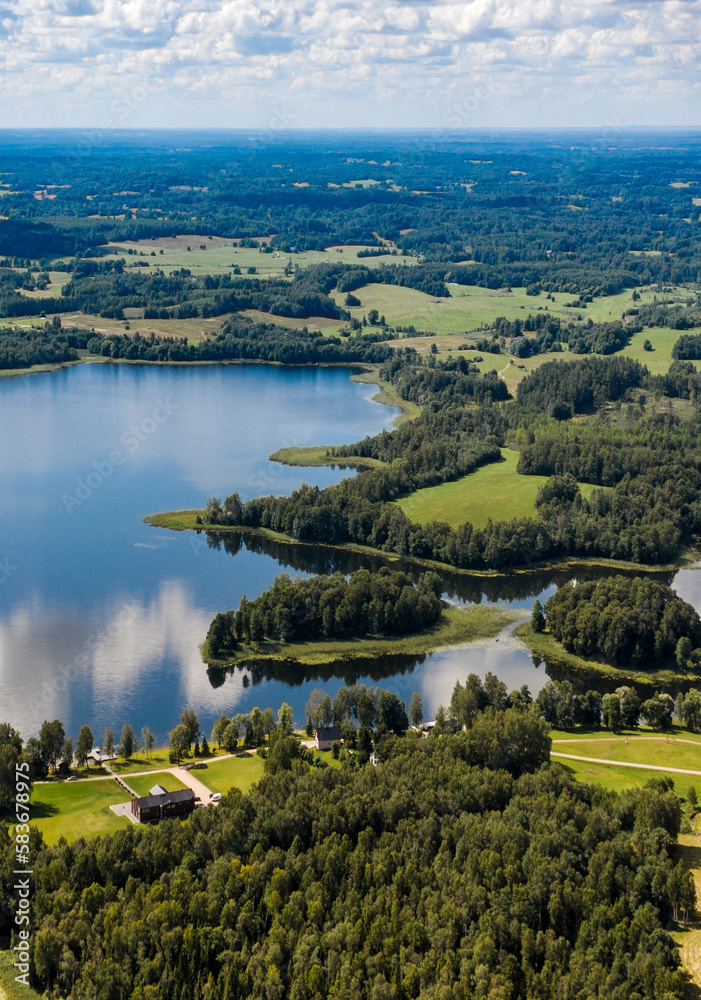 Lake Leja (Lejs). Latvia, Latgale, countryside.