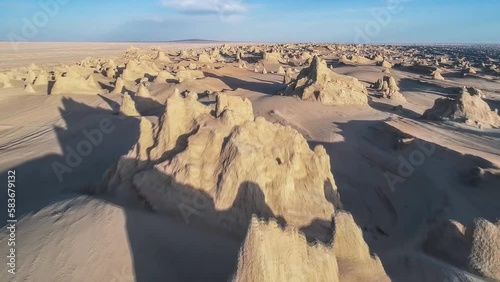 Dasht-e-Lut, Lut desert, hottest desert in the world, Iran (aerial photography)