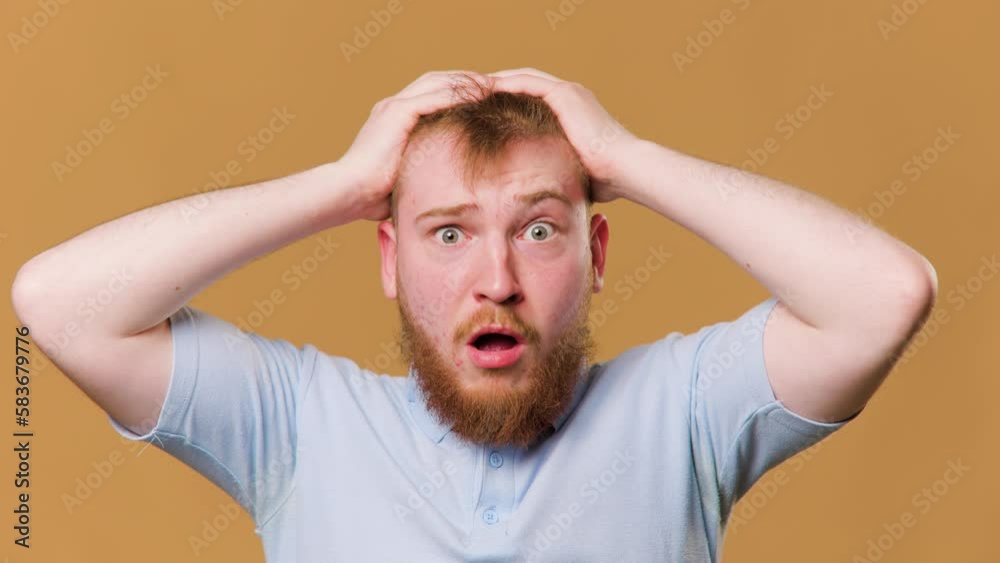 This young adult's facial expression is truly remarkable in this studio shot, This young adult's facial expression is truly remarkable in this studio shot,