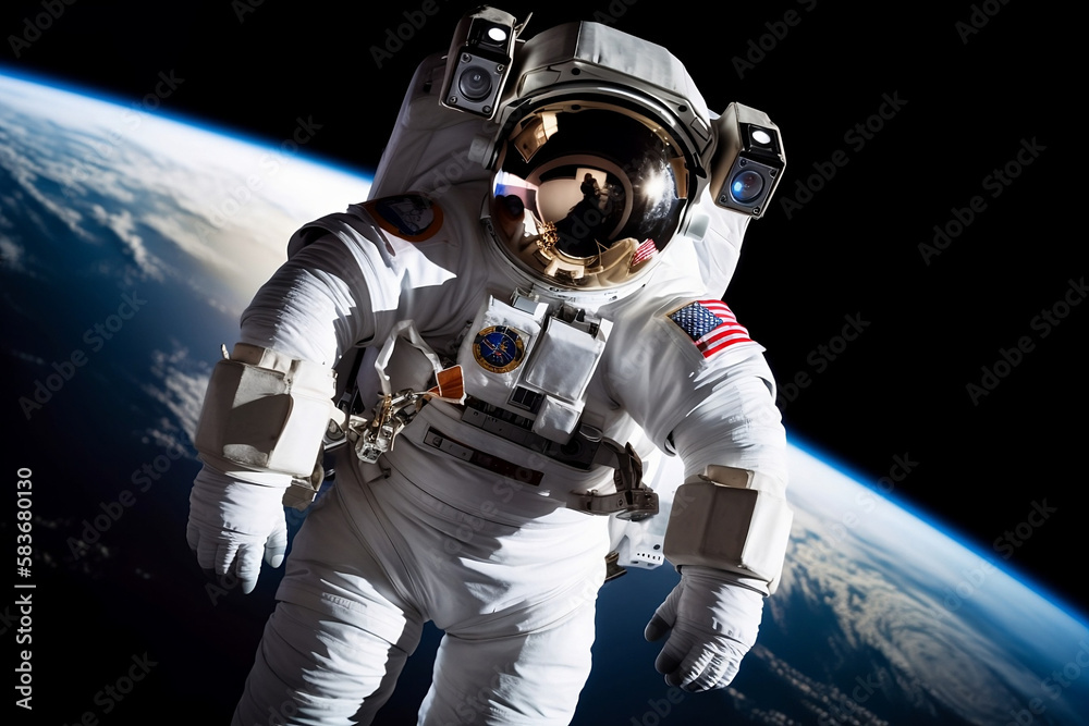astronaut in space. Generative AI
