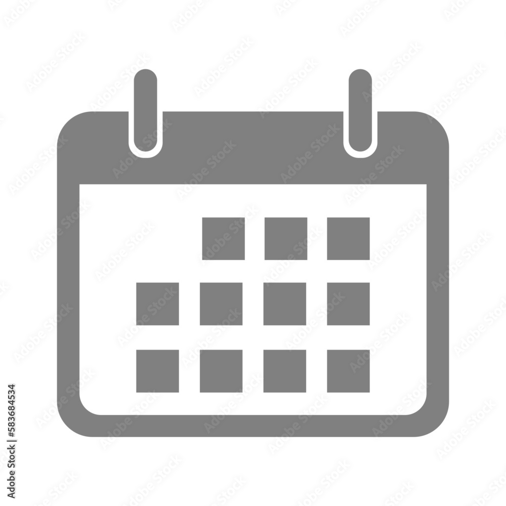 Flat calendar Icon. Calendar on the wall. Vector illustration. Flat calendar Icon. Calendar on the wall. Vector illustration.