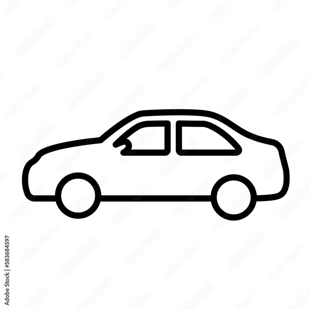 outline car icon simple Vector illustration background graphic outline car icon simple Vector illustration background graphic