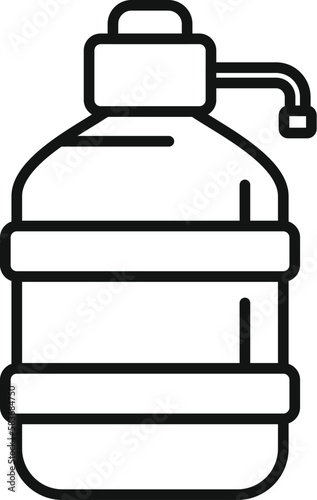 Water purifier tank icon outline vector. Treatment equipment. Container ecology
