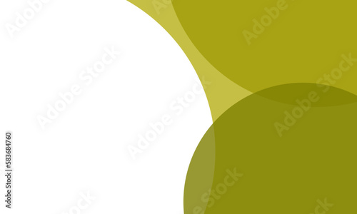 Olive green color circles background with overlap layer. For wallpaper, cover, banner, poster, placard and presentation. Abstract background for business card and flyer template, vector illustration