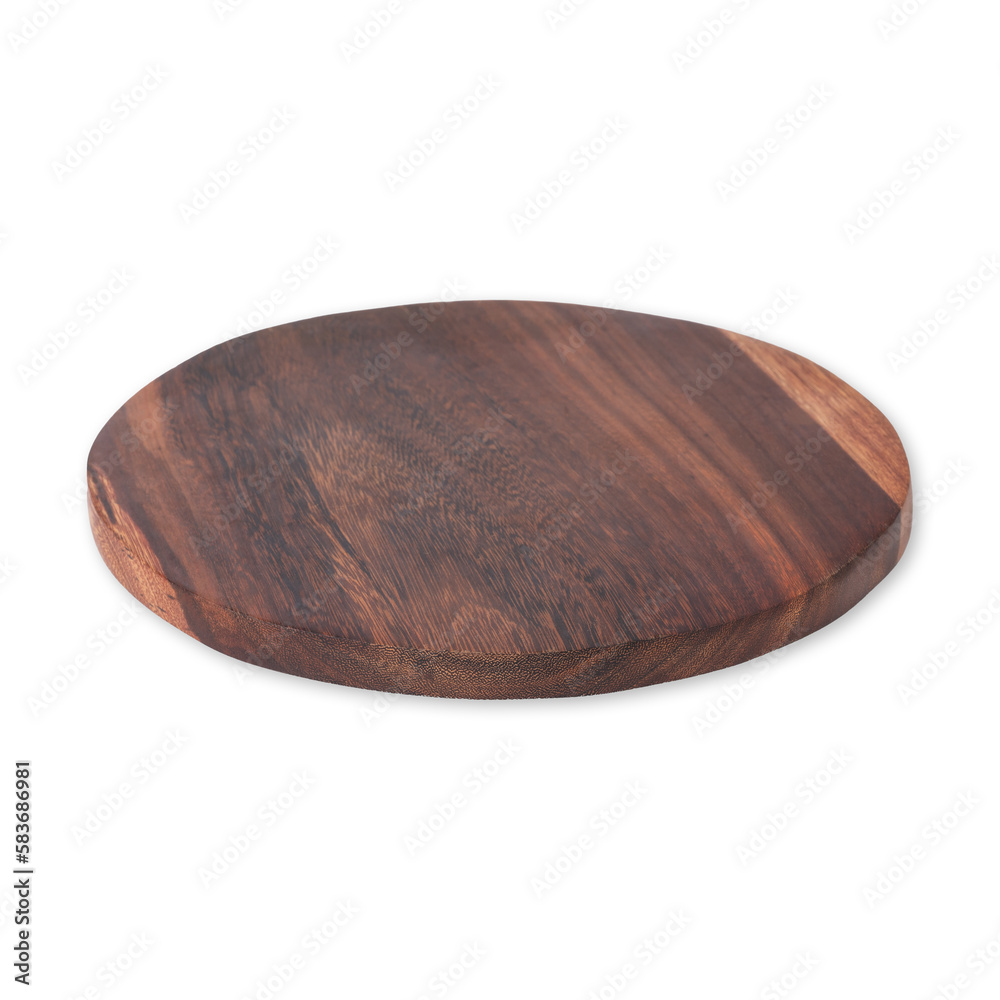 Wooden round board isolated over white background Wooden round board isolated over white background