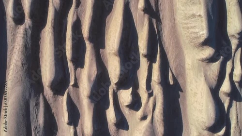 Dasht-e-Lut, Lut desert, hottest desert in the world, Iran (aerial photography)