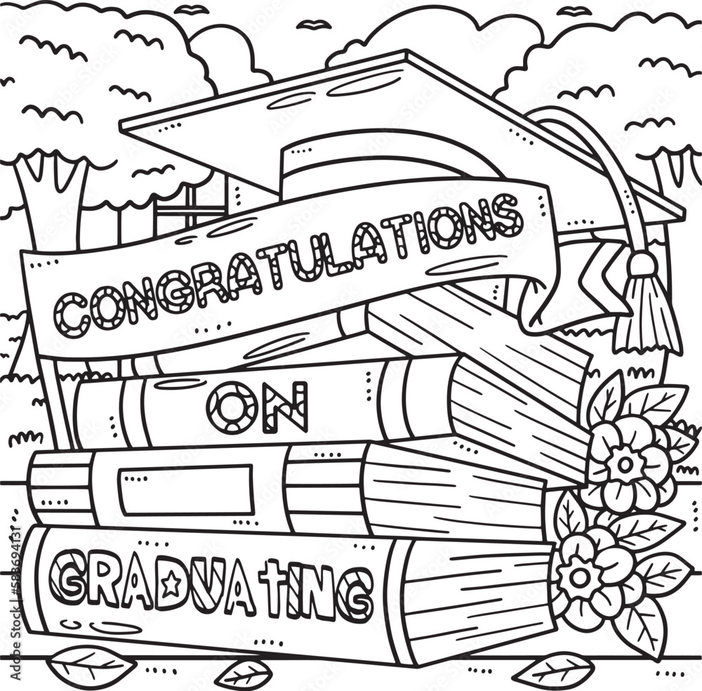 Graduation Congratulations on Graduating Coloring Graduation Congratulations on Graduating Coloring