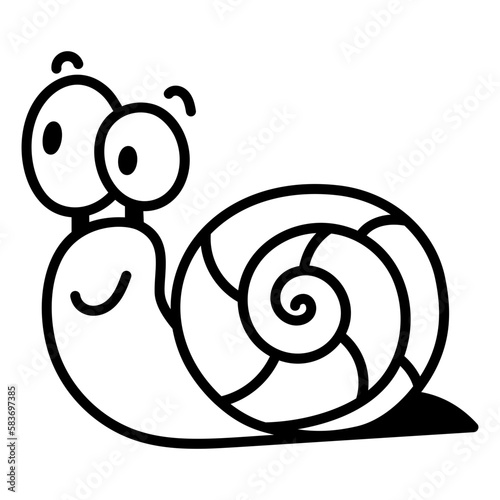 Cute Snail  photo