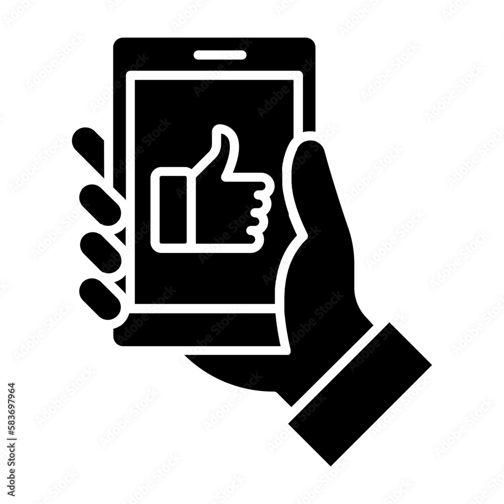 Social Media Glyph Icon Social Media Glyph Icon