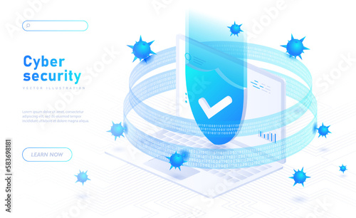 Cyber security concept