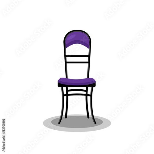 Stylish chair on white background