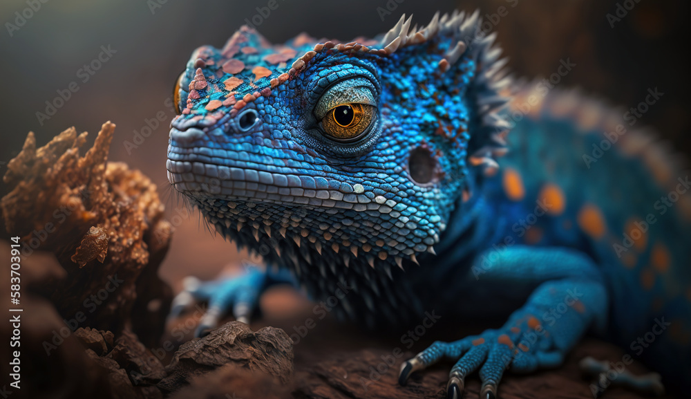 close up of blues iguana close up of blues iguana
