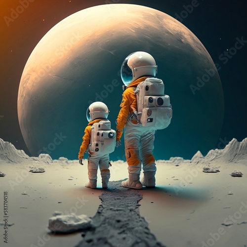 First Day of School on the Moon